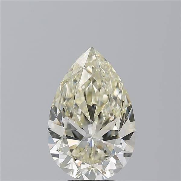 5.01ct K VS2 Rare Carat Ideal Cut Pear Diamond