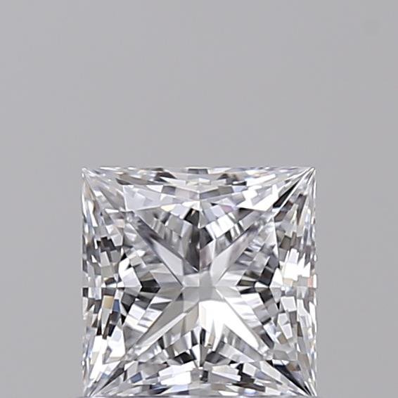 0.84ct D VVS2 Rare Carat Ideal Cut Princess Lab Grown Diamond