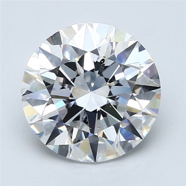 3.01ct E SI1 Rare Carat Ideal Cut Round Diamond