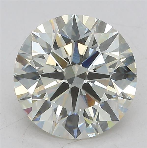 3.03ct J VS2 Rare Carat Ideal Cut Round Lab Grown Diamond