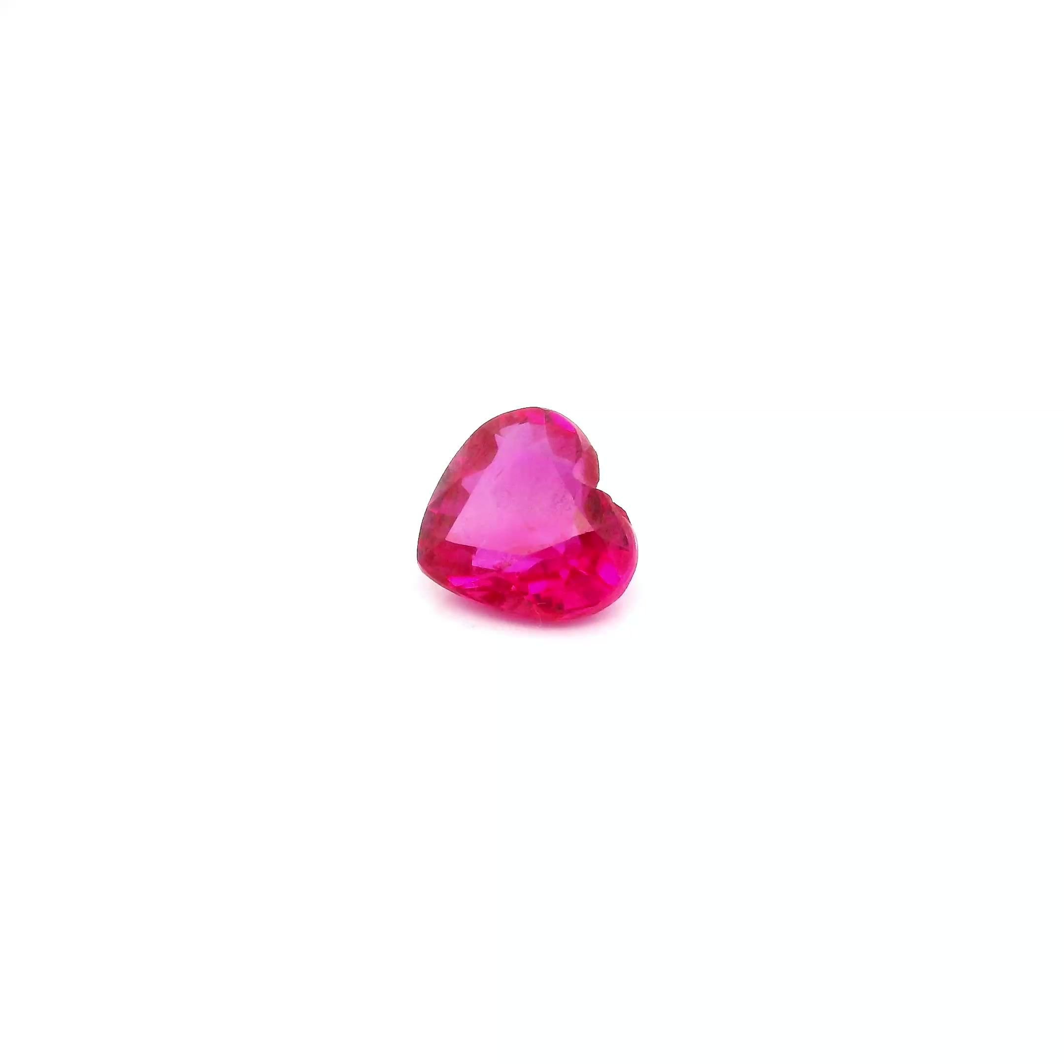 0.64 Carat Red Heart Ruby