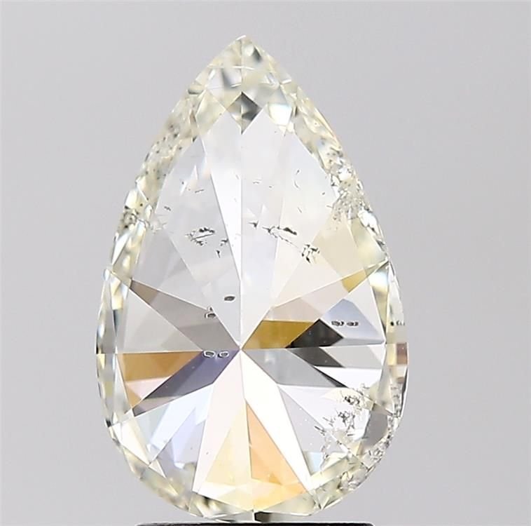 3.01ct K SI2 Rare Carat Ideal Cut Pear Diamond