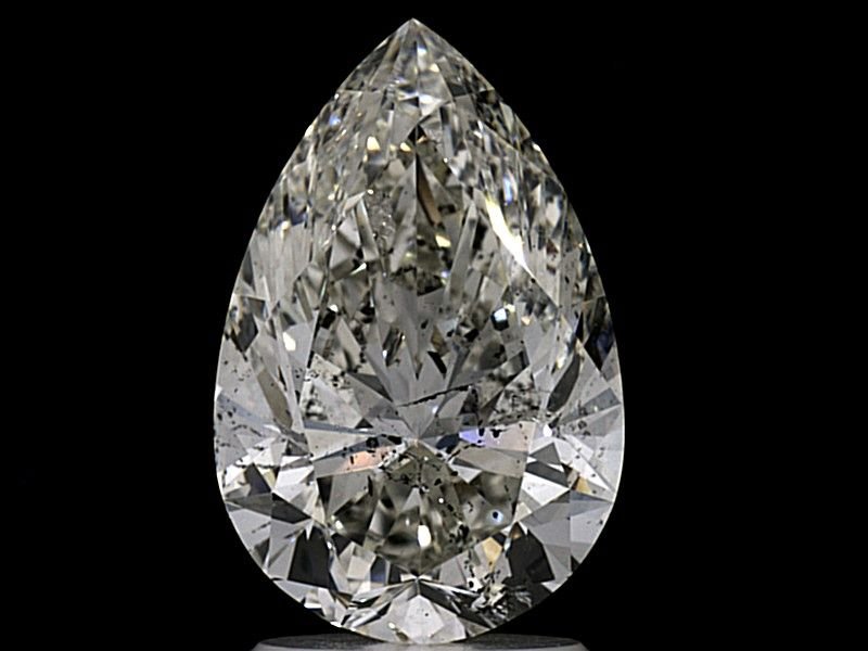 2.60ct K SI2 Rare Carat Ideal Cut Pear Diamond