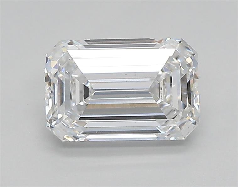 0.88ct D VVS2 Rare Carat Ideal Cut Emerald Lab Grown Diamond