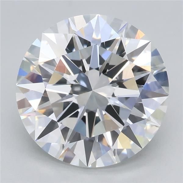 2.55ct F VS1 Excellent Cut Round Lab Grown Diamond