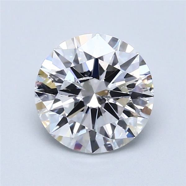 1.61ct D SI2 Rare Carat Ideal Cut Round Diamond