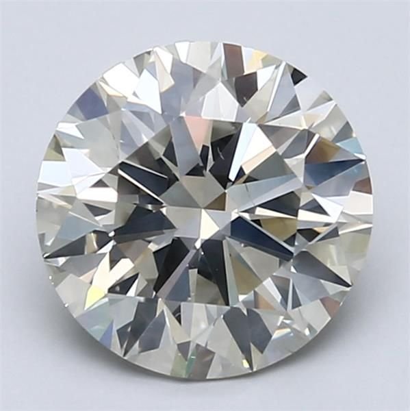 2.70ct J SI2 Rare Carat Ideal Cut Round Diamond