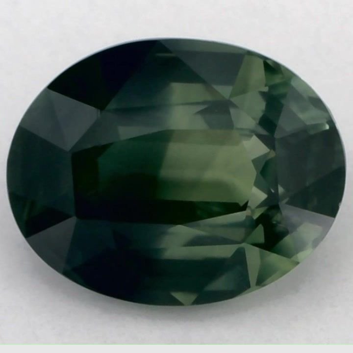 3.10 Carat Green Oval Sapphire