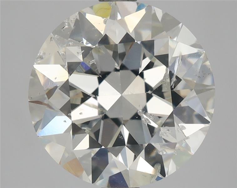 3.04ct H SI2 Rare Carat Ideal Cut Round Diamond