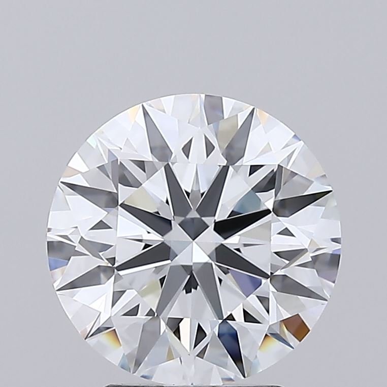 3.09ct F IF Rare Carat Ideal Cut Round Lab Grown Diamond