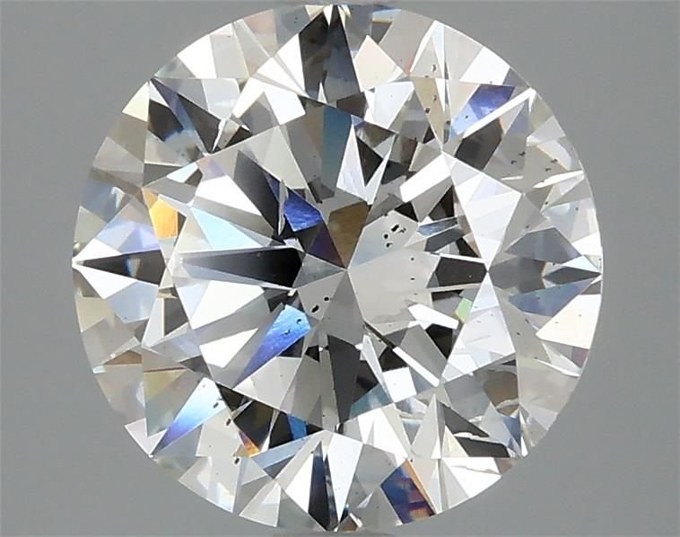 3.01ct F SI2 Excellent Cut Round Lab Grown Diamond