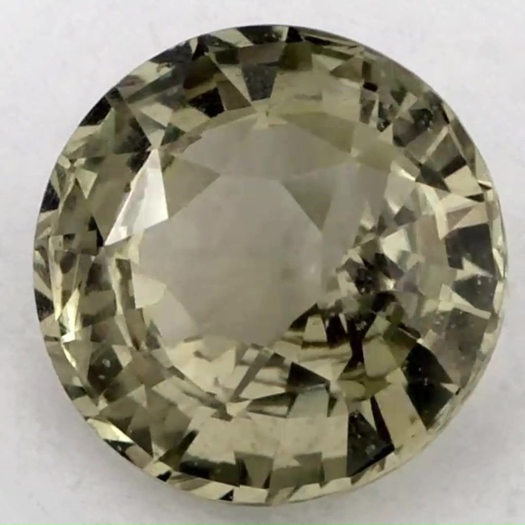 1.86 Carat Green Round Sapphire