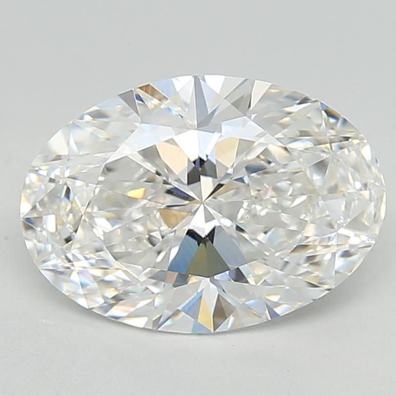 3.11ct E VVS2 Rare Carat Ideal Cut Oval Lab Grown Diamond