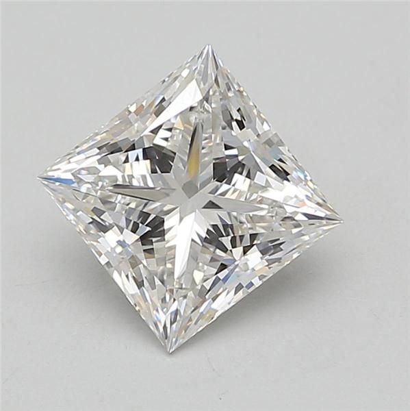 2.74ct E VS1 Rare Carat Ideal Cut Princess Lab Grown Diamond