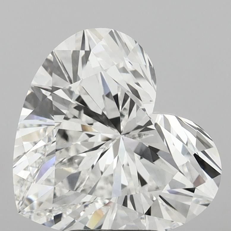 5.13ct F VS1 Rare Carat Ideal Cut Heart Lab Grown Diamond