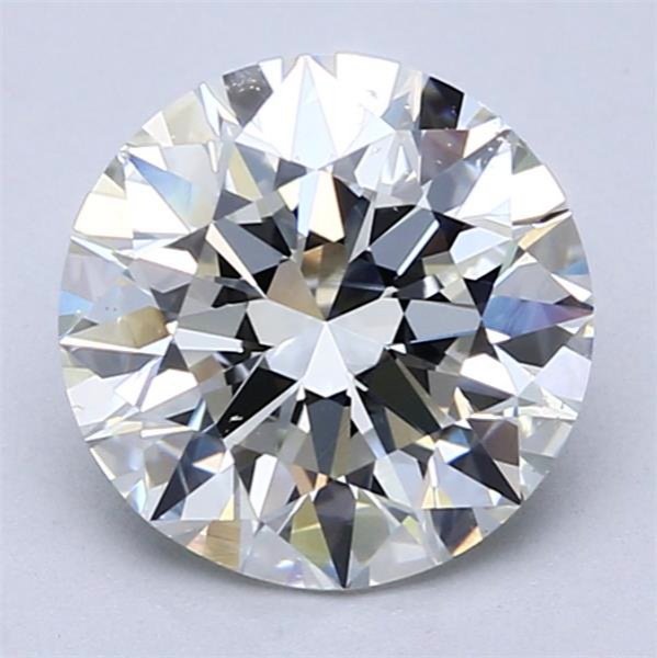 2.51ct J SI1 Rare Carat Ideal Cut Round Diamond