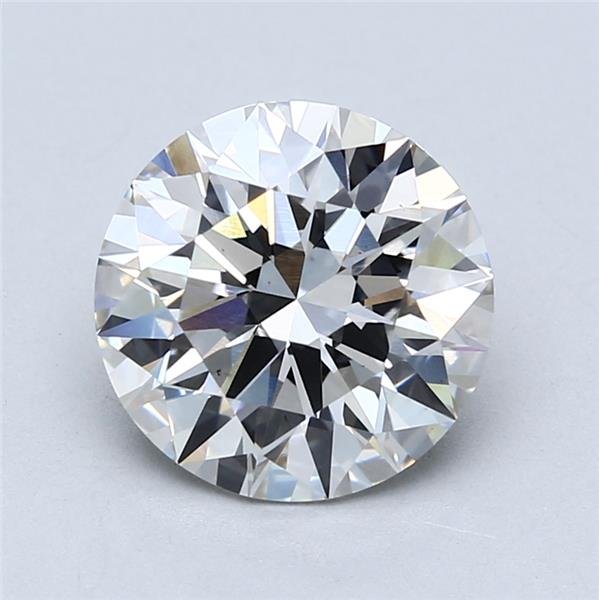 3.08ct F SI1 Rare Carat Ideal Cut Round Lab Grown Diamond