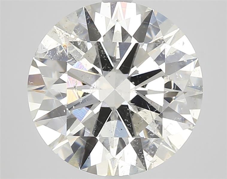 3.13ct I SI2 Rare Carat Ideal Cut Round Diamond