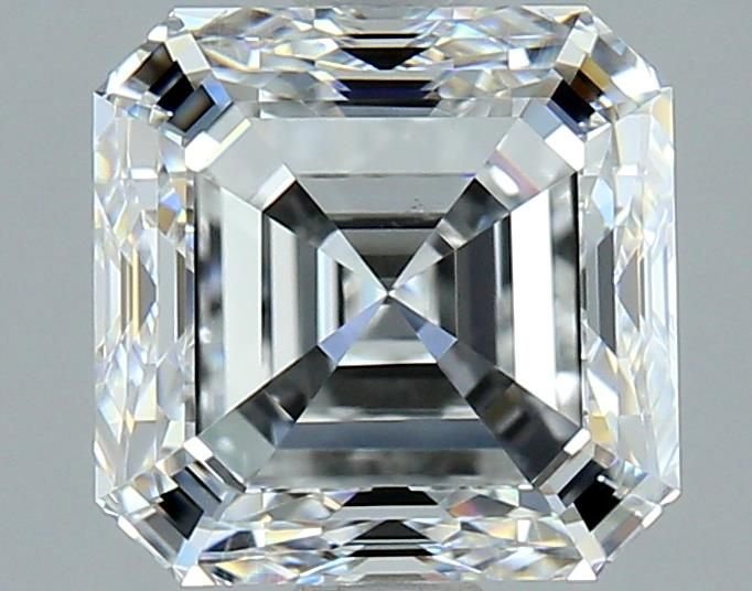 2.50ct E VS2 Very Good Cut Asscher Diamond