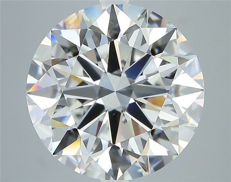 7.01ct E VS2 Rare Carat Ideal Cut Round Diamond