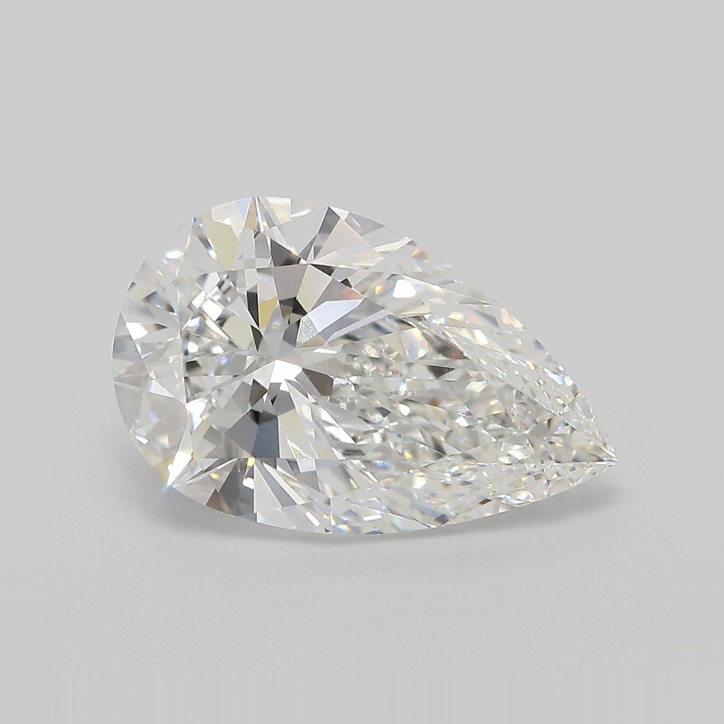 6.09ct E VVS2 Rare Carat Ideal Cut Pear Lab Grown Diamond