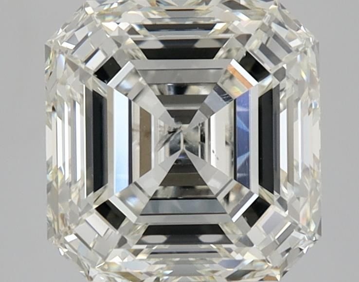 3.02ct J SI2 Rare Carat Ideal Cut Asscher Diamond