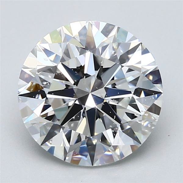 3.30ct F SI2 Rare Carat Ideal Cut Round Diamond