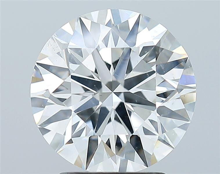 2.71ct H SI1 Rare Carat Ideal Cut Round Diamond
