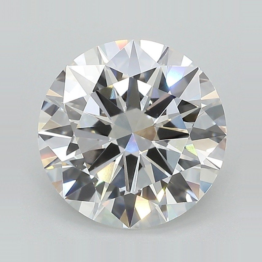 3.76ct E VVS2 Excellent Cut Round Lab Grown Diamond