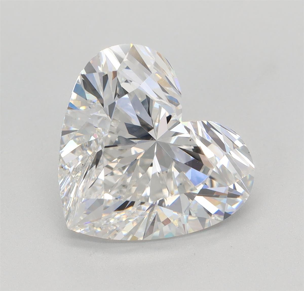 3.06ct E VS1 Rare Carat Ideal Cut Heart Lab Grown Diamond