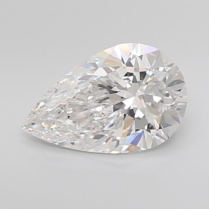 3.08ct E VS1 Rare Carat Ideal Cut Pear Lab Grown Diamond