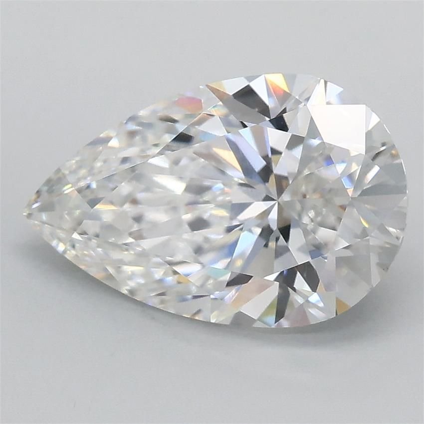 2.09ct E VVS2 Rare Carat Ideal Cut Pear Lab Grown Diamond