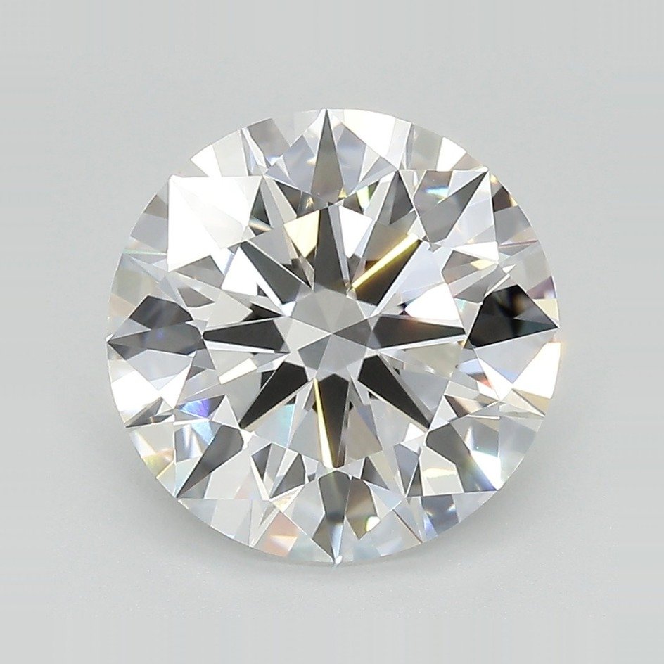 4.37ct E VVS2 Rare Carat Ideal Cut Round Lab Grown Diamond