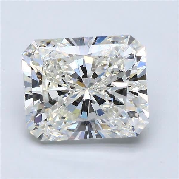4.04ct I SI1 Rare Carat Ideal Cut Radiant Diamond