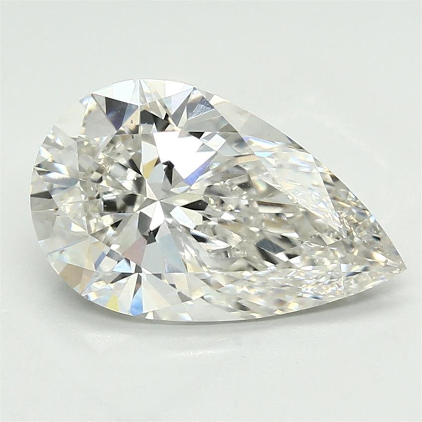 3.16ct F VS1 Rare Carat Ideal Cut Pear Lab Grown Diamond