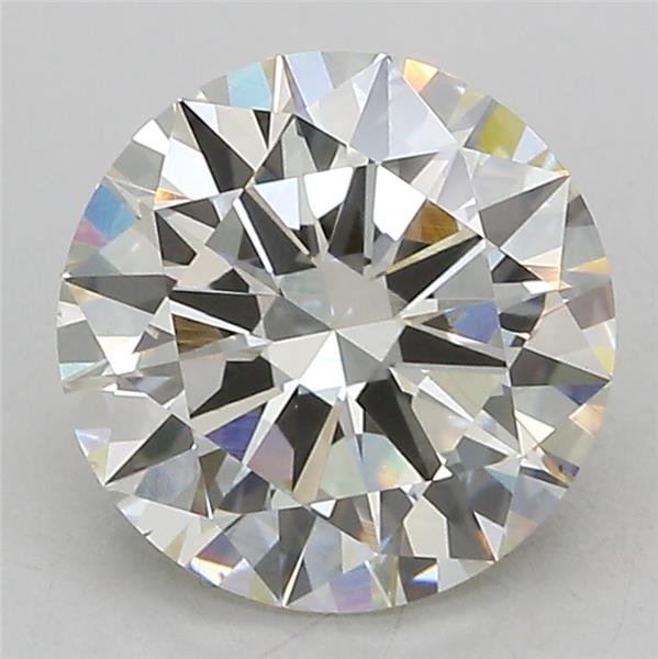 3.04ct J VS2 Excellent Cut Round Lab Grown Diamond