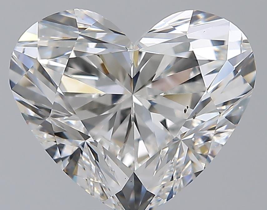 5.01ct F SI1 Rare Carat Ideal Cut Heart Diamond