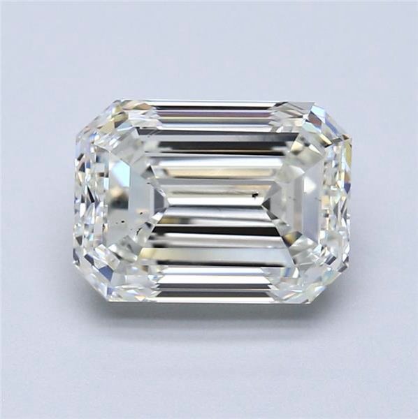 3.01ct K SI1 Very Good Cut Emerald Diamond