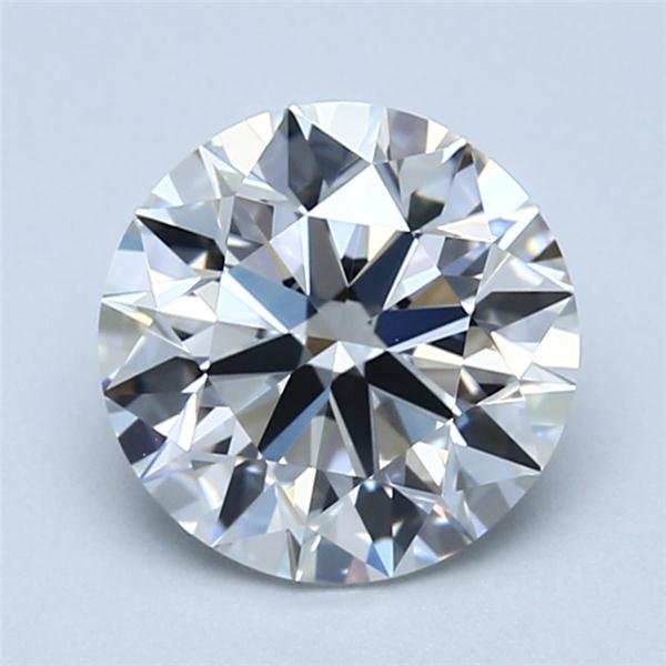 2.11ct H VVS1 Rare Carat Ideal Cut Round Diamond