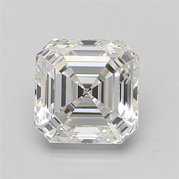 2.38ct F VS1 Rare Carat Ideal Cut Asscher Lab Grown Diamond