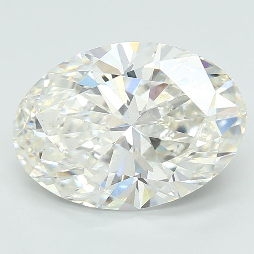 3.09ct G VS2 Rare Carat Ideal Cut Oval Lab Grown Diamond