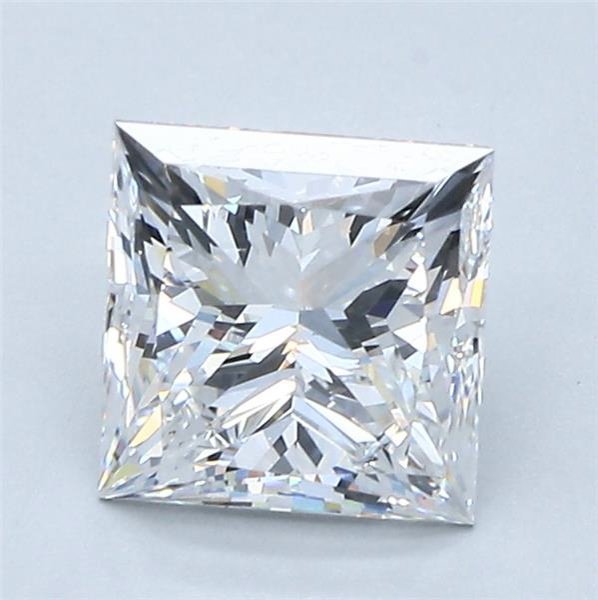 1.73ct F VS2 Rare Carat Ideal Cut Princess Diamond