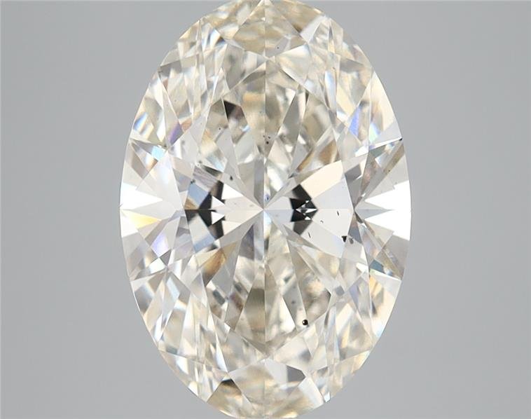 3.08ct I SI1 Rare Carat Ideal Cut Oval Lab Grown Diamond