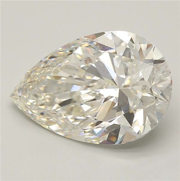 8.23ct H VS1 Rare Carat Ideal Cut Pear Lab Grown Diamond