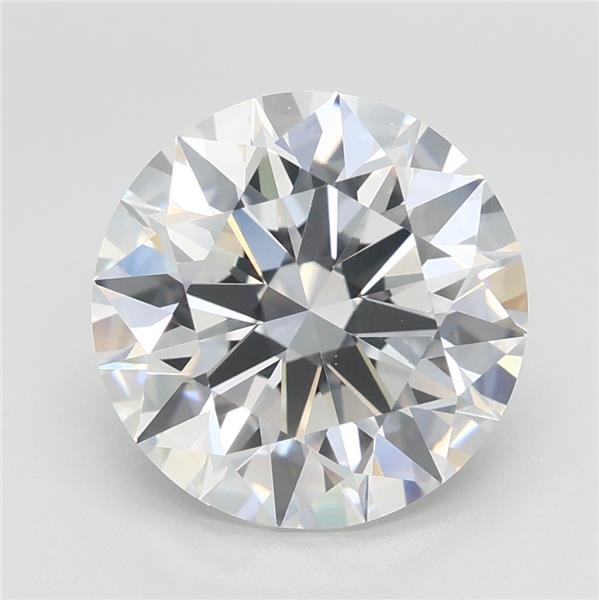 3.09ct E VVS2 Rare Carat Ideal Cut Round Lab Grown Diamond