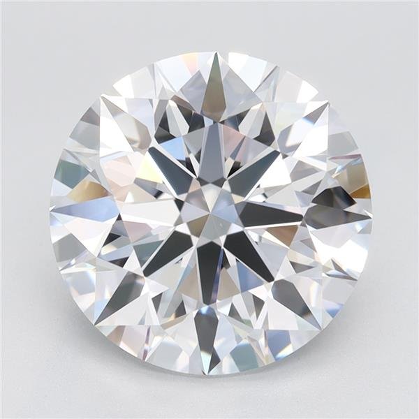 4.04ct F VVS1 Rare Carat Ideal Cut Round Lab Grown Diamond