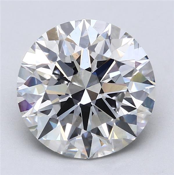 5.39ct F VS2 Rare Carat Ideal Cut Round Lab Grown Diamond