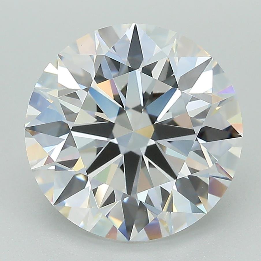 4.18ct D VVS2 Rare Carat Ideal Cut Round Lab Grown Diamond