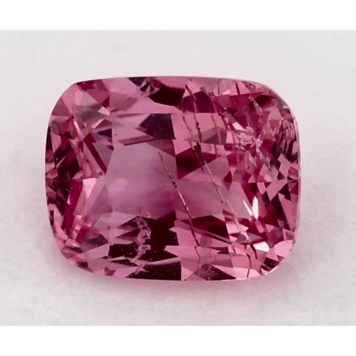 1.58 Carat Pink Cushion Sapphire
