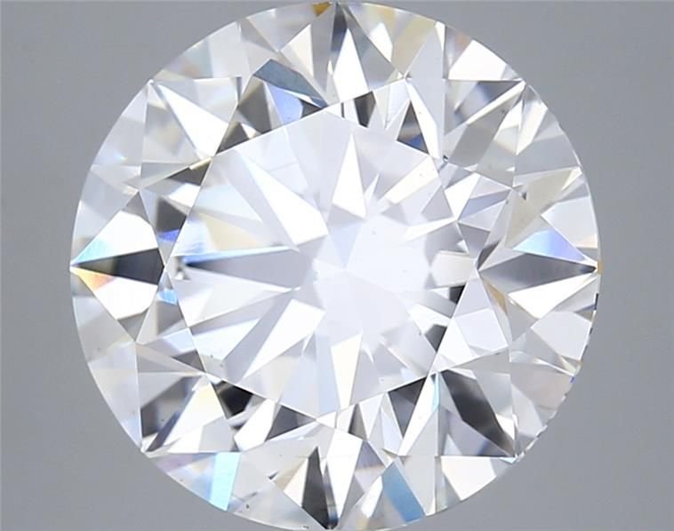 6.23ct F VS2 Rare Carat Ideal Cut Round Lab Grown Diamond